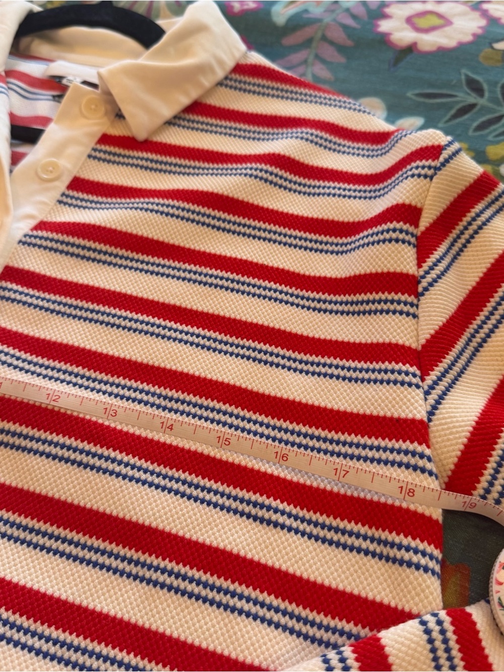 Reformation Anna Long Sleeve Striped Rugby Shirt, NEW - Picture 6 of 10